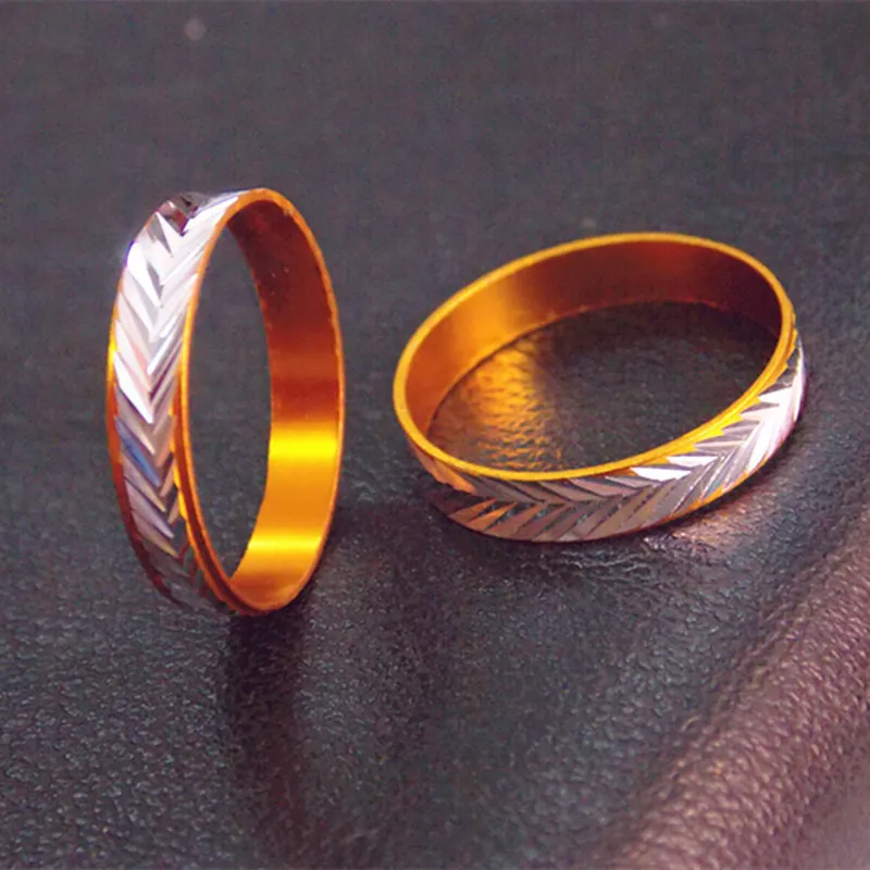 

Clásico simple moda sección delgada anillo de titanio estrecho plata/anillo de oro modelos de hombres y mujeres anillo de boda g