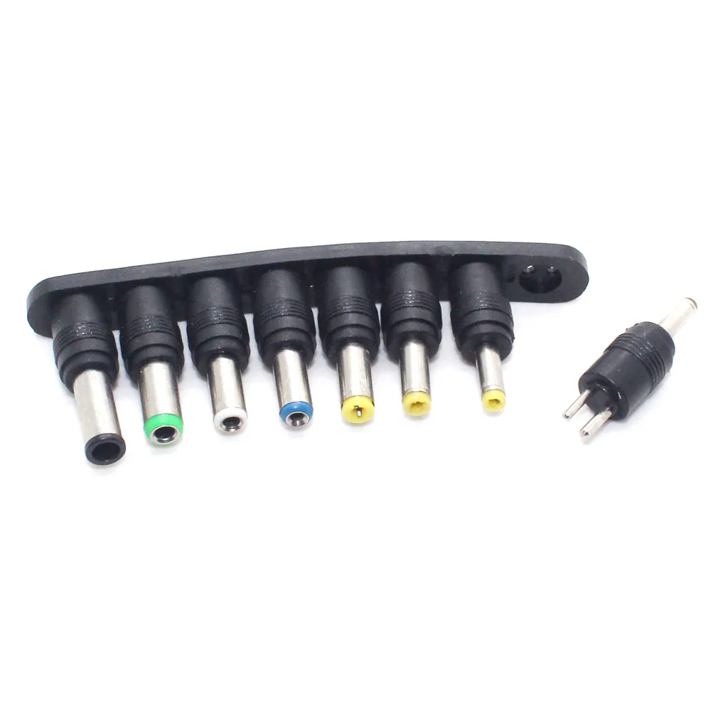 8PCS/Set Universal Laptop dc tip Adapter 90 Degree 2Pin To 4.01.7Mm/3.51.35Mm Dc Connector power plug adapter power socket adapter conversion plug plug conversion socket wall charger adapter universal socket adapter