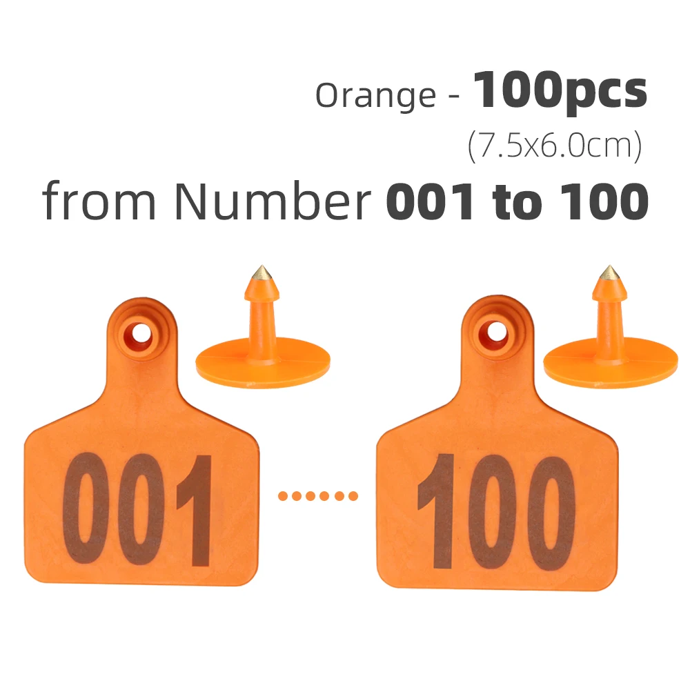Orange x 100pcs