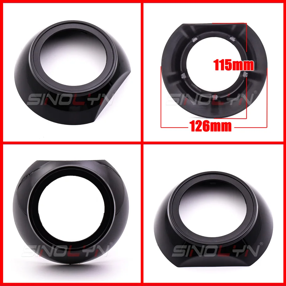 Lente do Farol Máscaras de Poeira Mortalhas para Led Lente do Projetor para Wst Acessórios do Carro Sinolyn Hella 3r g5 Koito q5 Bezels 2.5 - 3.0 Hid 15 Acessórios para luzes do carro
