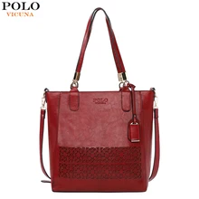 VICUNA POLO, винтажные кожаные сумки для женщин, модные женские сумки, сумки через плечо