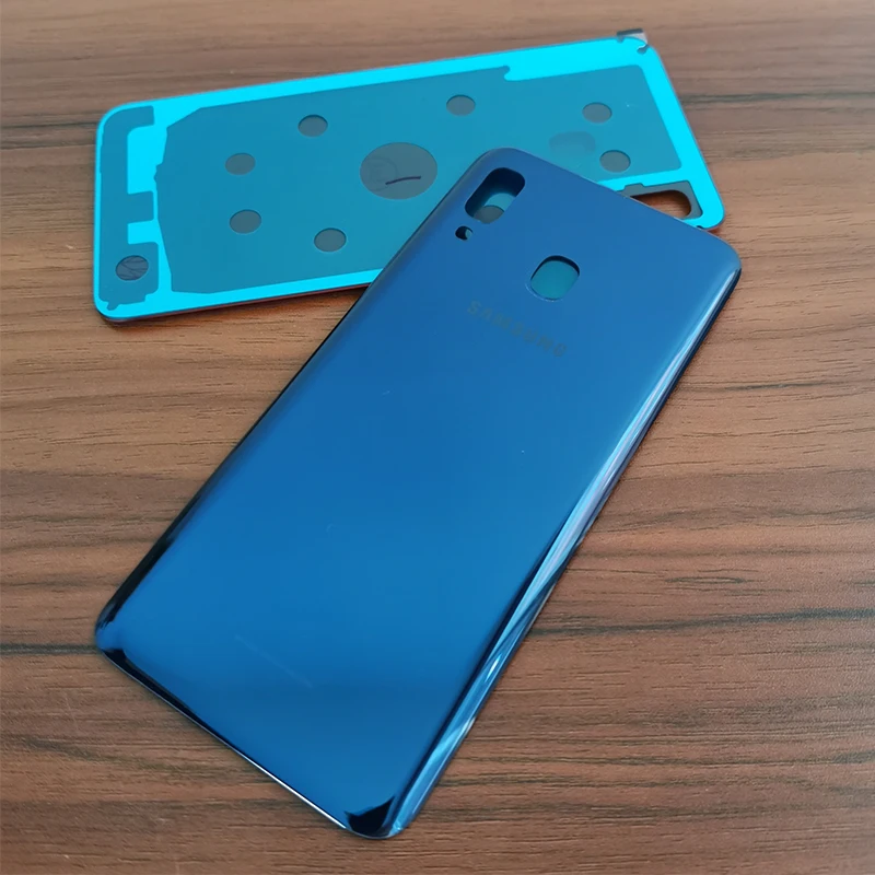 Для samsung Galaxy A20 A 20 Задняя крышка батареи задняя дверь Корпус чехол Замена для samsung A20 SM-A205F A205 задняя крышка телефона