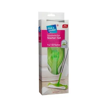 

Flink Sauber Mop Mop Starter Kit + 8 PCs Dry Dusting Cloth