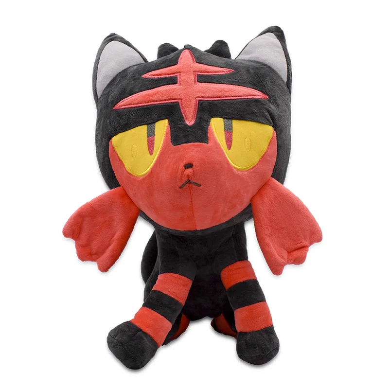 36cm Anime Litten Plush Toy Cartoon Sun Moon Starter Stuffed Animal Doll For Kids Free Shipping - Цвет: 36CM Litten