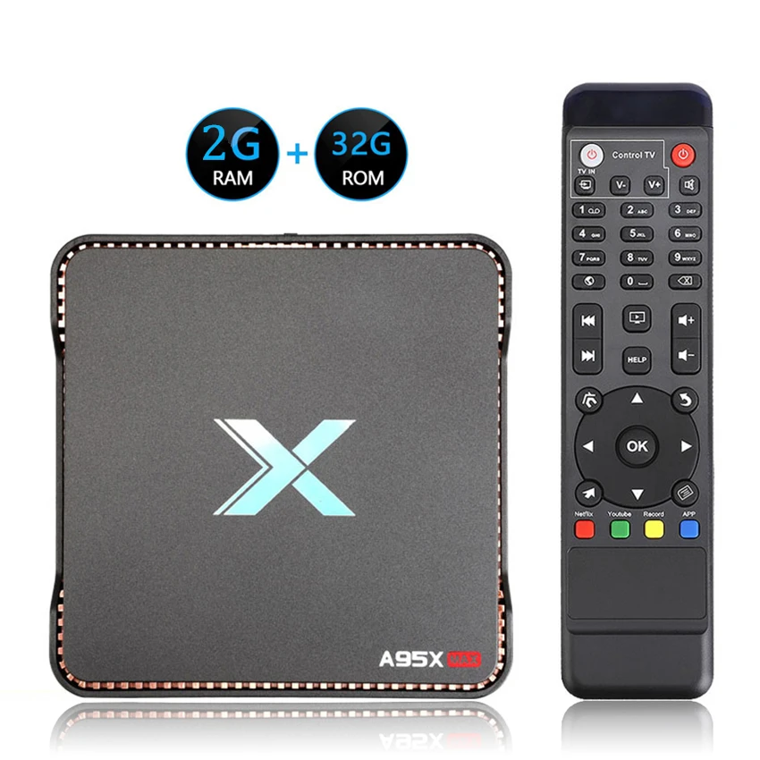 A95X MAX X2 4 Гб 64 Гб опционально Android 8,1 ТВ коробка Amlogic S905X2 двойной Wifi BT4.2 1000 м Смарт ТВ коробка видео запись набор верхней коробки - Цвет: 2G 32G