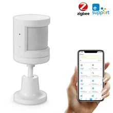 Ewelink – capteur de mouvement PIR intelligent ZigBee 3.0, capteur infrarouge passif sans fil avec batterie intégrée, capteur d'alarme anti-cambriolage