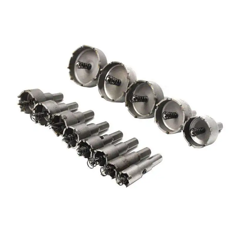 

13Pcs Carbide Tip Tct Bit Hole Saw Set Stainless Steel Metal Alloy Tool Hole Set