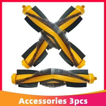 

3Pcs Main Roller Brush for Ecovacs Deebot DE55 Robotic Vacuum Cleaner