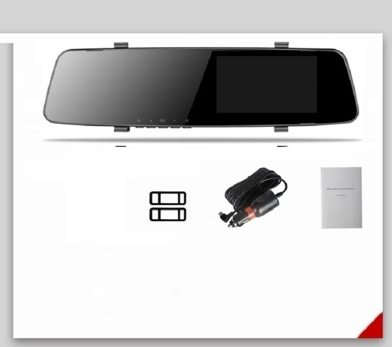 Dvr dash cam era dash cam Автомобильный видеорегистратор зеркало с двумя объективами камера заднего вида dashcam Авто рекордер видео full hd спереди и сзади - Название цвета: A5