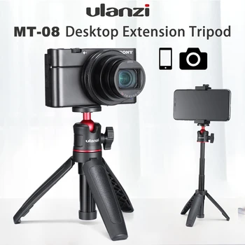 

Ulanzi MT-08 Universal Tripod For DSLR SLR iPhone 11 Pro Phone Mount Holder With Cold Shoe Camera Smartphone Vlog Mobile Tripod