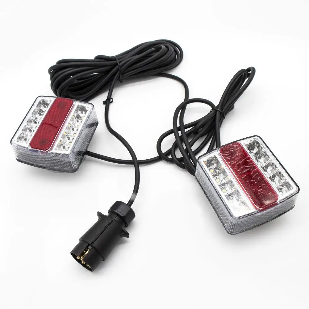 2Pcs/set 12V LED Trailer Lights Stop Indicator Tail License Plate for Truck Easy Install Car Accessories | Автомобили и мотоциклы