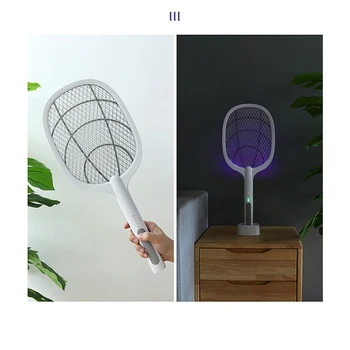 

3000V USB Electric Mosquito Killer With UV Lamp USB 1200mAh Rechargeable Insect Killer Summer Fly Killer Household Insect Killer