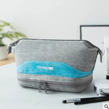 

Business Style Outdoor Travel Organizer Women Men Oxford Make Up Bag Cosmetic Case Multifunctional Toilet Travel Wash Bag Pouch
