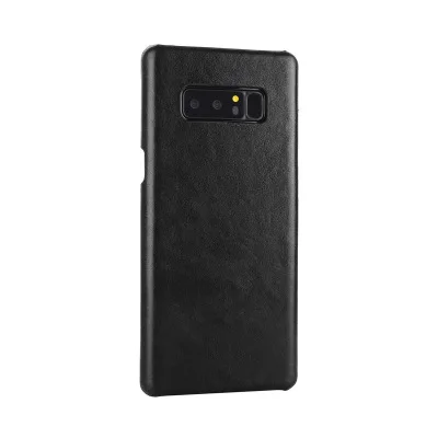Black Роскошный чехол из натуральной кожи для samsung S8, S9, S10 Plus, S10e, тонкая простая задняя крышка для телефона, чехол для samsung note 8, 9, 10 Plus - Цвет: Black