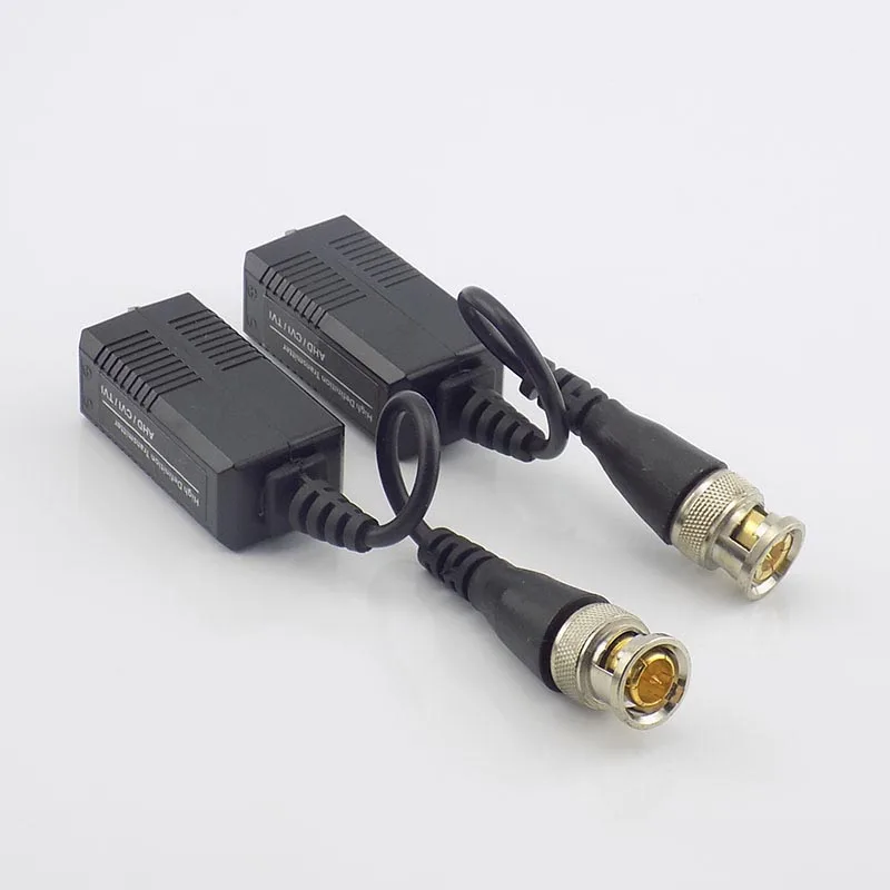 1 пара BNC UTP Cat5/5e/6 видео компенсационный трансивер адаптер передатчик для HD 1080P AHD CVI TVI камера 200 м для камеры видеонаблюдения J17