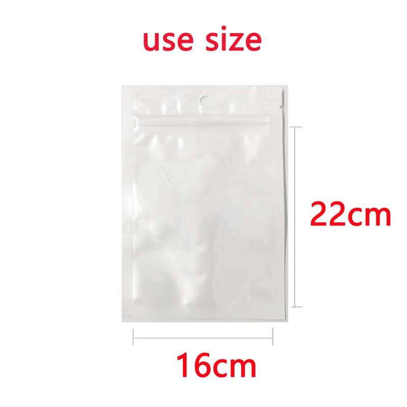 18x26cm 50 шт уплотнение карман пластиковый мешок для хранения уплотнения для еды, конфет упаковка ювелирных изделий Водонепроницаемая застежка-молния мешок с замком прозрачный подгонянный - Цвет: 18x26cm