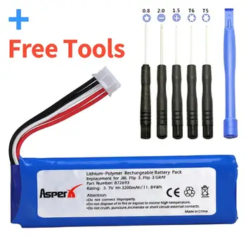 

3.7V 3200mAh GSP872693 Battery for JBL Flip 3, JBLFLIP3GRAY Rechargeable battery