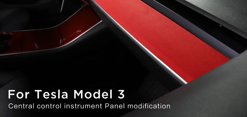 LUCKEASY автомобильный флип меховой центральный пульт управления приборной панелью для Tesla модель 3- центральная консоль посылка комплект защиты