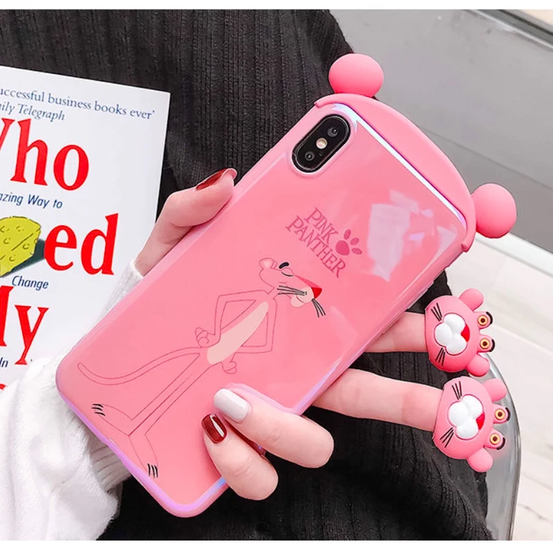 Милый силиконовый чехол с рисунком для телефона iPhone X XR 6 6s plus, милый защитный чехол для телефона iPhone Xs Max 7 8 plus