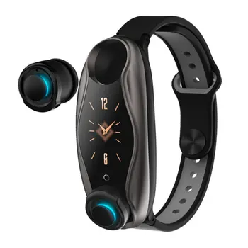

T90 Fitness Bracelet Wireless Earphone 2 In 1 5.0 Chip Ip67 Waterproof Sport Smart Watch Sports Color Screen