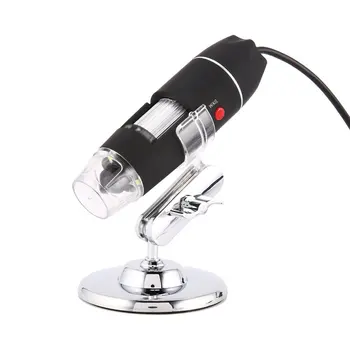 

8 LED Digital Microscope Three in One USB Endoscope Camera Microscopio 1600X Stereo Electronic Magnifier Plug and Play