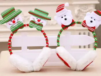 

Winter Autumn Warm Faux Fur Earmuffs Cute Christmas Ear Earmuff Plush Earmuffs for Girls Ladies Women Rhinestone Headbands