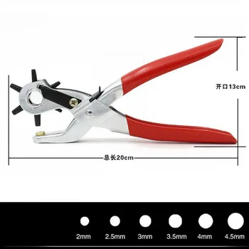 Buy 60pcs Leather Belt Hole Punch Plier Eyelet Puncher Revolve Sewing Machine Bag Setter Tool Watchband Strap Household Leathercraft