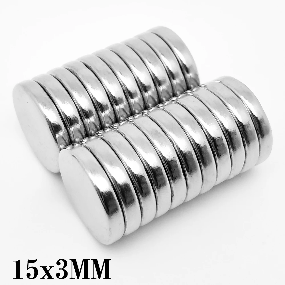 5/10/20/50/100PCS 15x3 Disc Rare Earth 15mm x 3mm Bulk Round