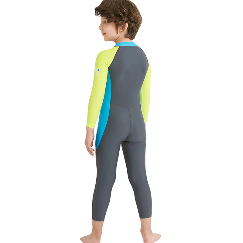 One Piece Swimsuit Bodysuit for Boys Kids Long Sleeve UV Protection Swimsuit Beach Holiday Outfit Surfing Diving Swimming Suit