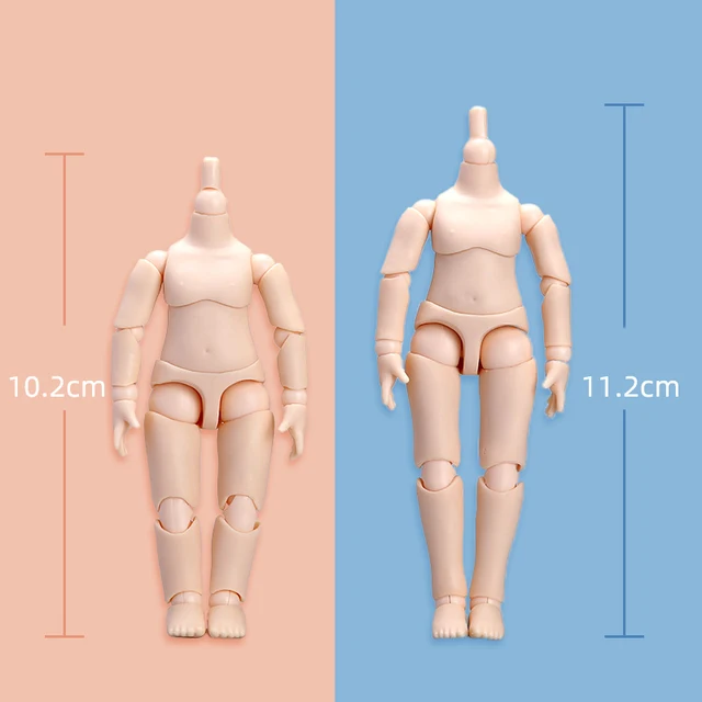 new 11CM bjd body YMY body  for obitsu11 GSC head ob11 1/12BJD doll body spherical joint doll toy hand group 2