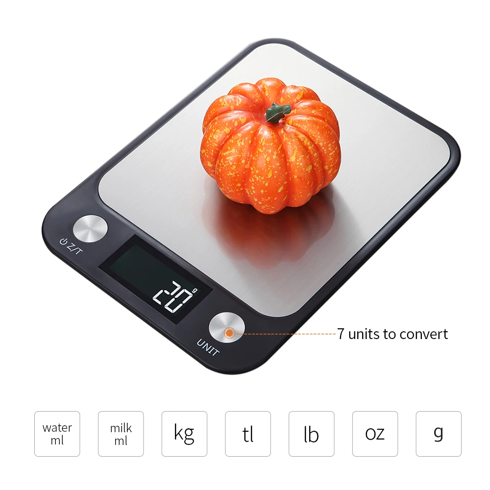 

Hot New Kitchen Electric Scale Kitchen Baking Scale Ultra-thin Pocket Food Scale with Large LCD Backlight Display Screen