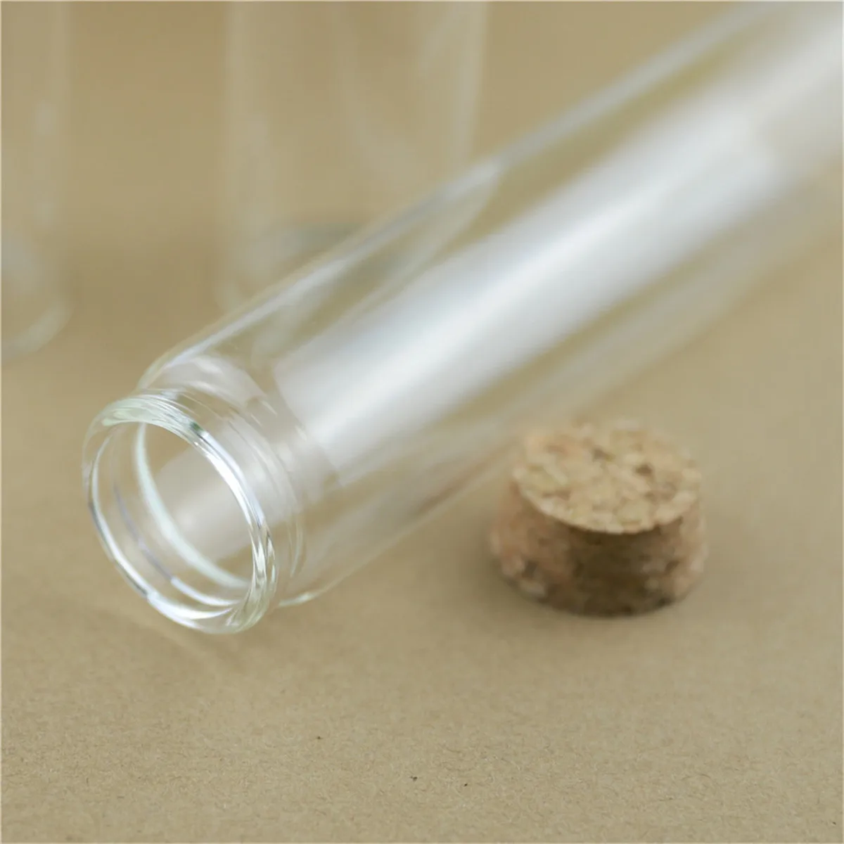 

6 Pieces 37*150mm 125ml Glass Bottle Stopper Storage Jar Spice Cork Bottle Candy Containers Vials Test Tube Glass Jars