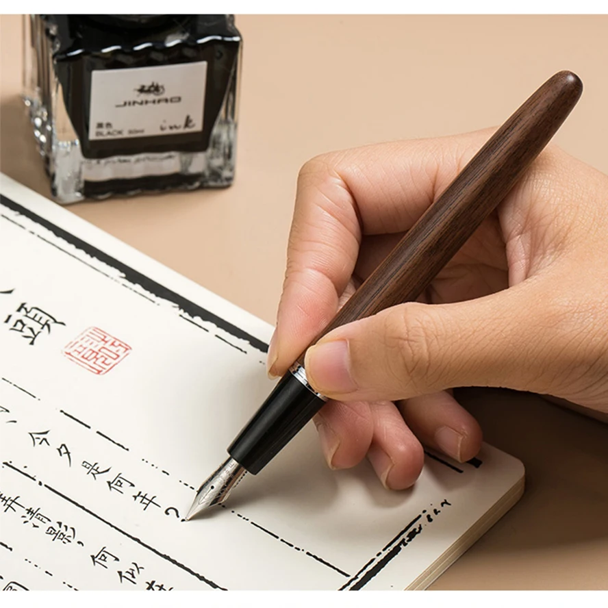 Высокое качество Jinhao 51A винтажная деревянная авторучка 0 5 мм 38 Тонкий перо
