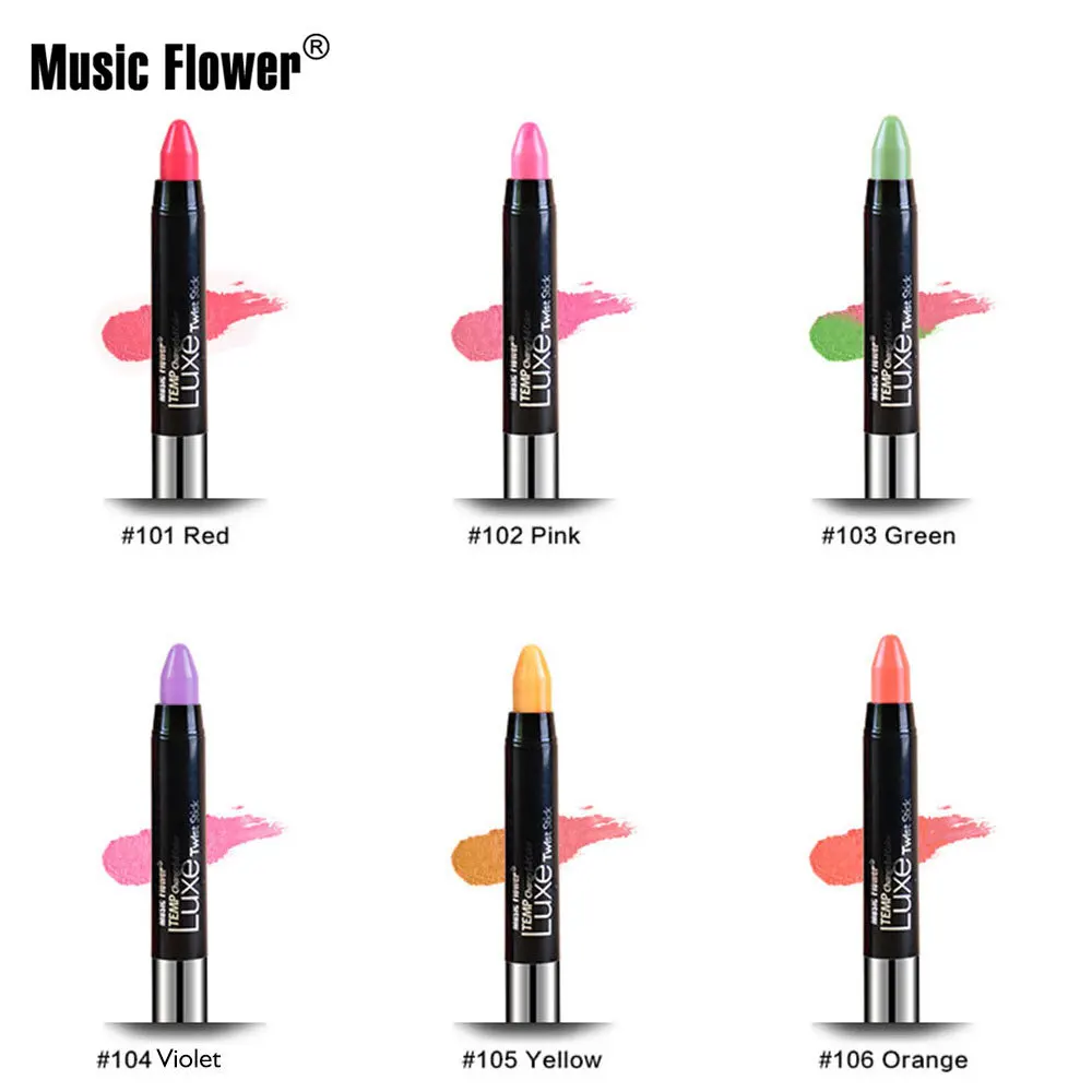 Cross Border Hot Selling Music Flower Music Flower Water Lip Balm Lipstick Long-lasting Moisturizing Moisturizing Lipstick M3073