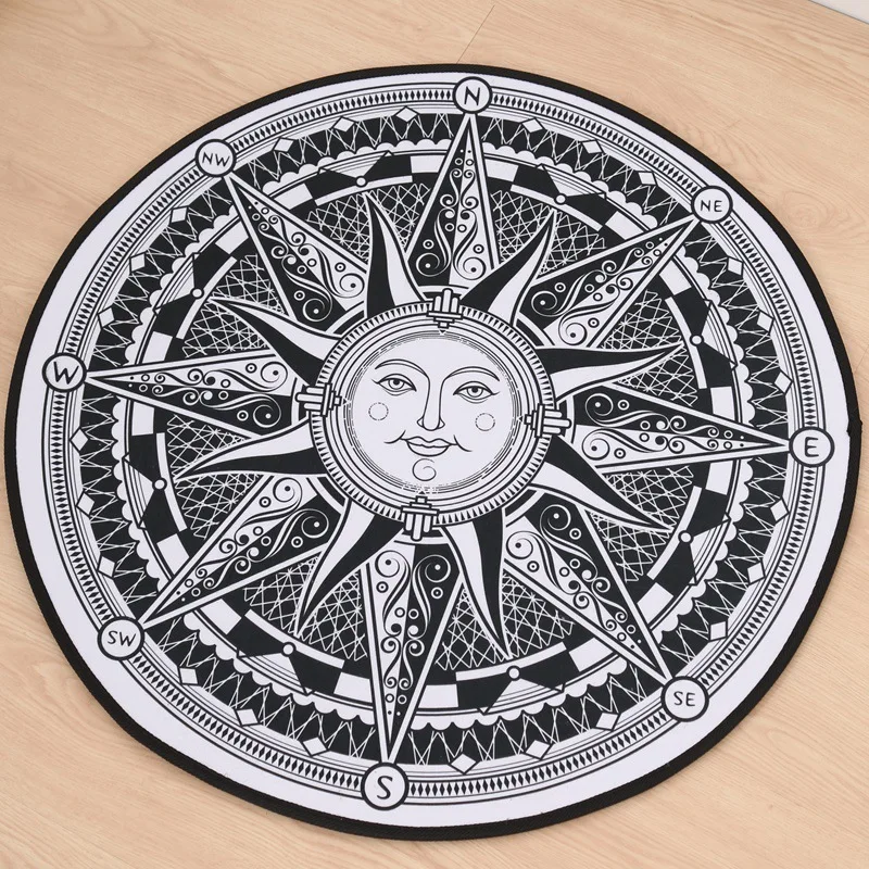 Кошачий глаз, модные солнцезащитные Бог круглый ковер Диаметр 80/100/120/160 см Салон большой фланелевый ковёр для Гостиная коврики Спальня стул коврик для ванной