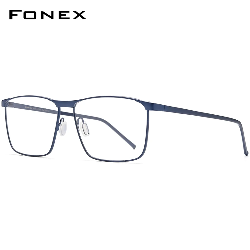 US $39.78 Fonex Pure Titanium Eyeglasses Frames 2020 New Prescription Oversize Big Square Glasses Men Myopia Optical Frame Eyewear 8526