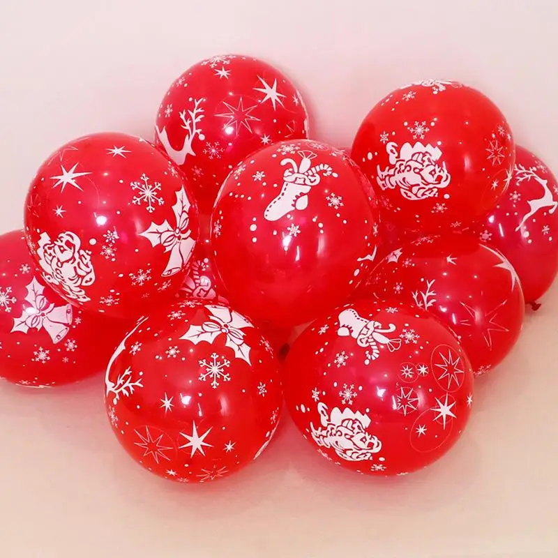 100pc/Bag Christmas Balloons Air Balloons Birthday Party Decorations Wedding Accessories Baby Shower Globos Emulsion Balloons