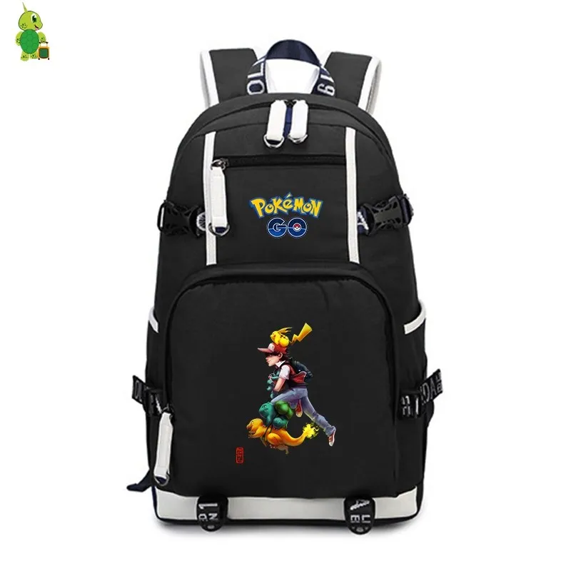 Mochila Pokemon Go Рюкзак Школьные сумки для подростков девочек мальчиков большие дорожные сумки на плечо женский мужской рюкзак для ноутбука рюкзак - Цвет: 8