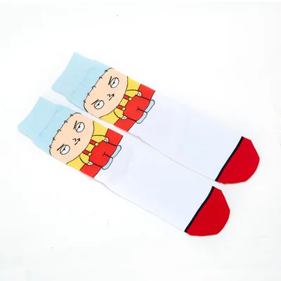 hot sell Personality cute Anime socks Fashion Cartoon happy Men women Sock novelty Stitching pattern cotton crew skarpety sox - Color: 08