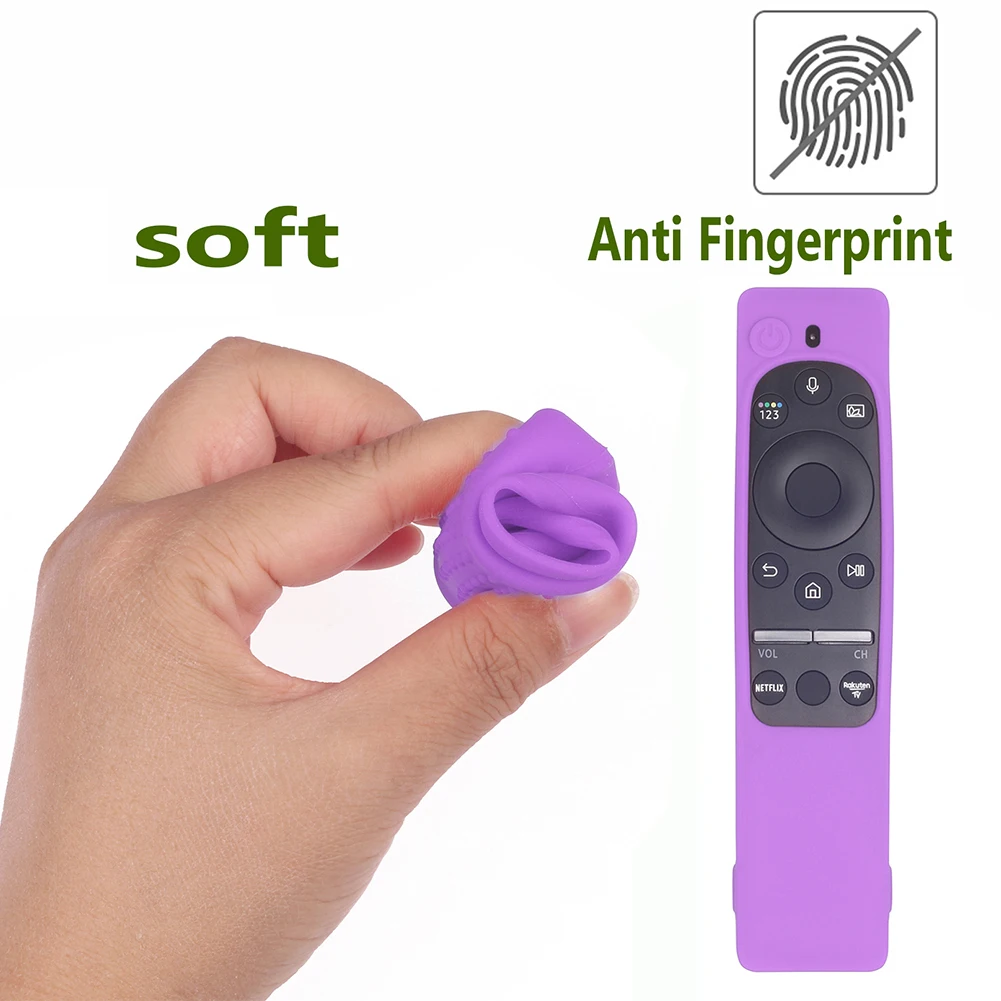 Funda protectora de silicona para mando a distancia de TV, Protector antiarañazos antideslizante para Samsung serie BN59