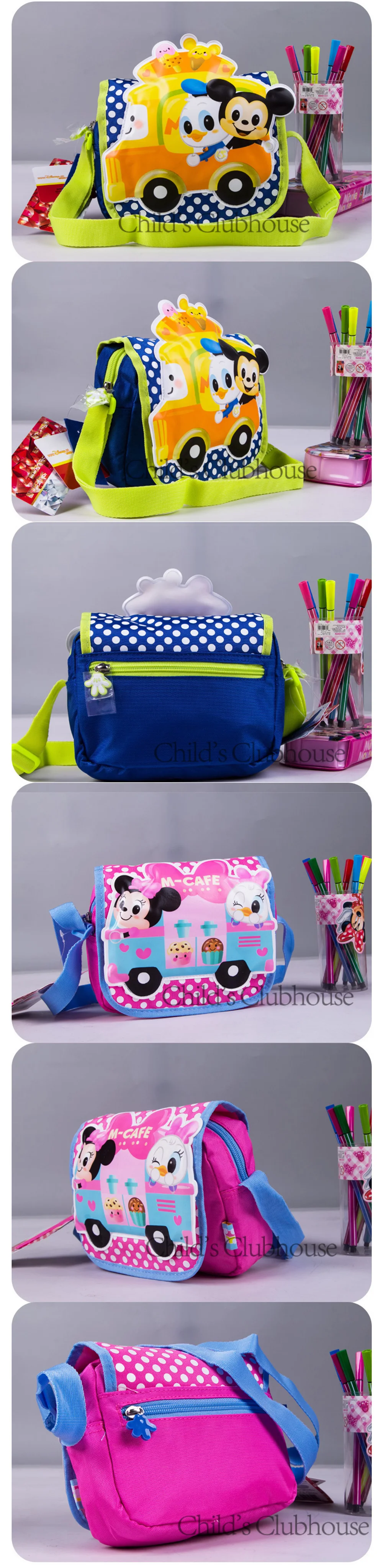 Disney Kawaii Микки Маус от 3 до 6 лет, Детская сумка-мессенджер, рюкзак в детский сад для мальчиков и девочек, Мультяшные мини-сумки на плечо