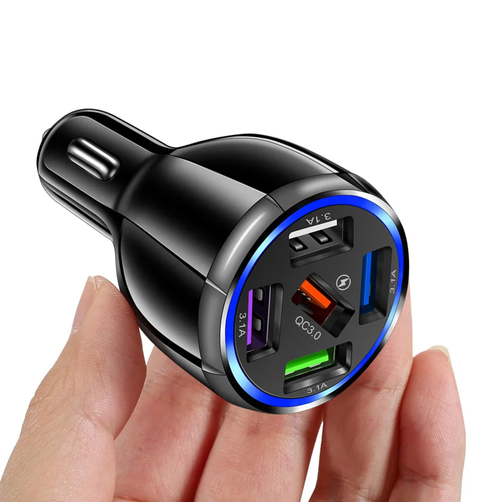 USB Car Charger Charge 3.1A Multi Port Charger for Mobile Phone Charging DeviceOver-current Over-voltage Protection dual cigarette lighter adapter