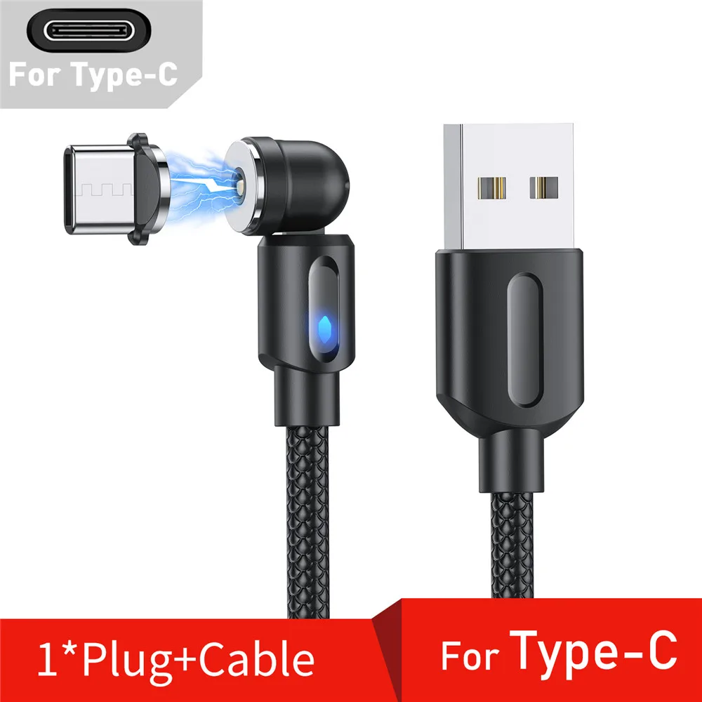 apple iphone charger cable 540 Rotate Magnetic Type C Cable Micro USB Cable Fast Charger For Xiaomi Redmi Note 10 Mobile Phone USB Charge Cable Data Wires iphone charger adapter Cables