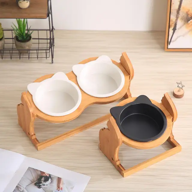 Height Adjustable Holder for Cats Bowl