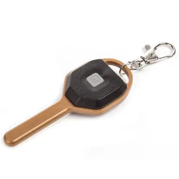 

Wasafire Small Size ABS LED Flashlight Light Mini Key Shape Key Chain Ring Keychain Lamp Torch Emergency Camping Night Light