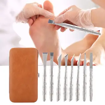 

Pedicure 8pcs Stainless Steel Foot File Dead Skin Horny Remover Foot Callus Shaver Pedicure Tool Set Pedicure Tools