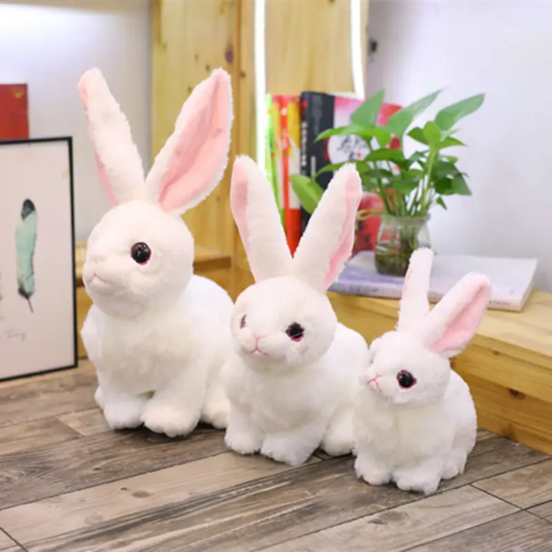 

Model Rabbit Doll Long Ear Rabbit Cute Little Bunny Doll Children Plush Toys Clip Doll Machine Doll