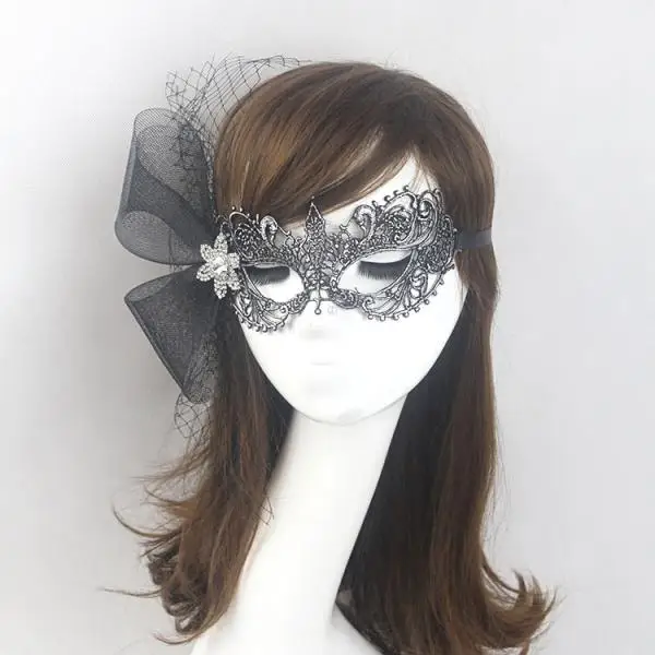 Black Women Sexy Lace Eye Mask Party Masks For Masquerade Halloween Venetian Costumes Carnival Mask For Anonymous Mardi