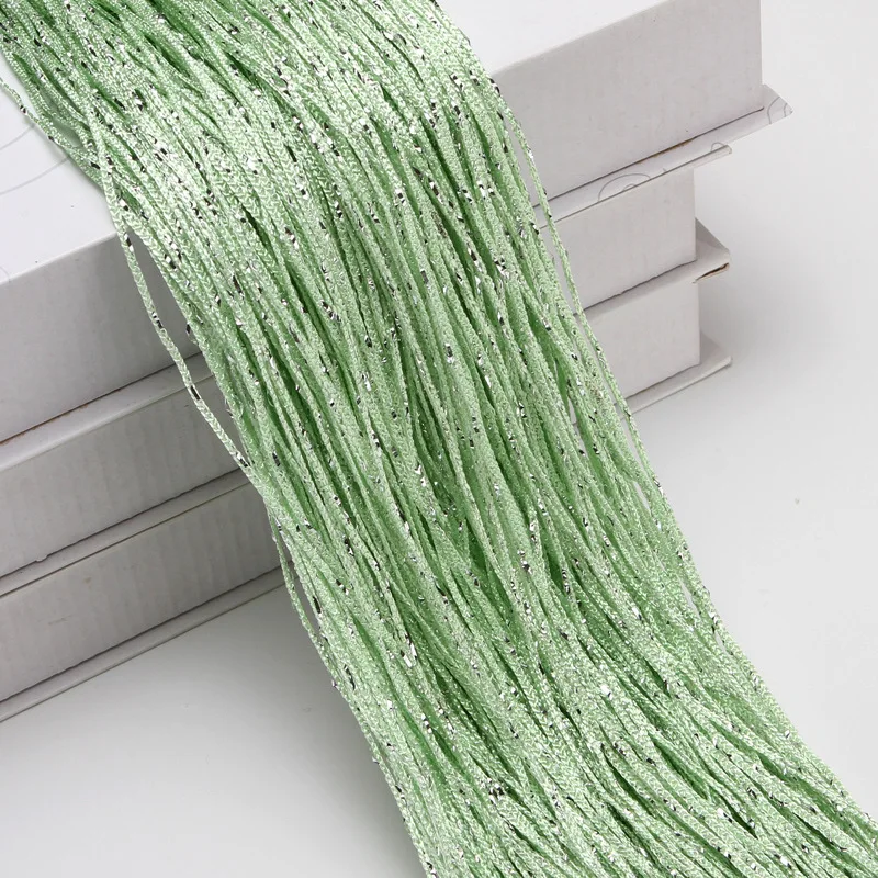 1 piece 100x200cm Glitter String Cheap Door Curtain Beads Room Dividers Beaded Fringe polyester fabric Window Panel 1x2m