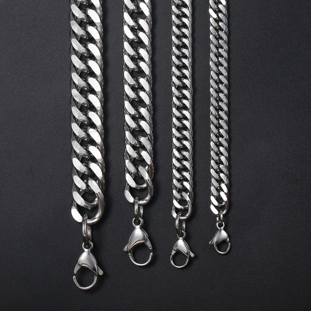 4 10 мм нержавеющая сталь золотой цвет четырехсторонняя цепочка для мужчин и